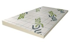 PIR afschot 2-zijdig aluminium 1200x1200x80/90mm Rd:3.83 (per plaat 1,44m²) PIR afschotisolatie