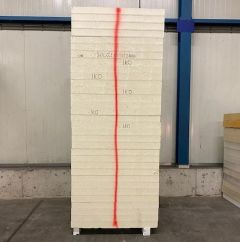 B-keus PIR 2-zijdig aluminium 1200x1000x76mm Rd:3.35 (=1,20m²) B-keus PIR isolatie