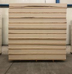 B-keus PIR 2-zijdig aluminium 2440x1050x160mm Rd:7.40 (=2,56m²) Outlet PIR