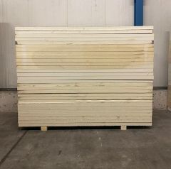 B-keus PIR 2-zijdig aluminium 2400x1200x60mm Rd:2.80 (=2,88m²) B-keus PIR isolatie