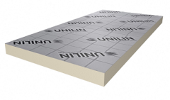 Unilin PIR 2-zijdig aluminium 2400x1200x60mm Rd:2.70 (2,88 m²) PIR 2-zijdig aluminium