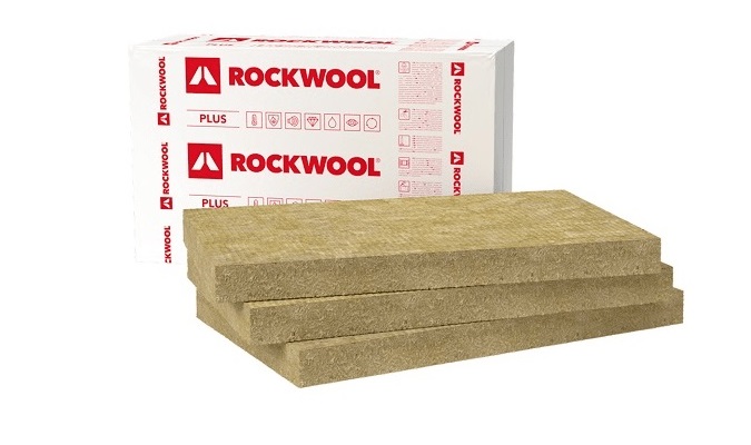 Steenwolplaten in een verpakking van Rockwool